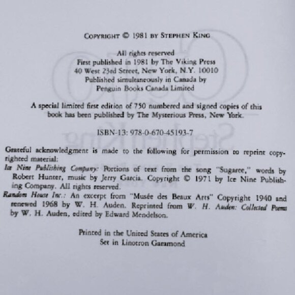 Cujo by Stephen King 1981 Hardcover Viking Preowned - Picture 4 of 4